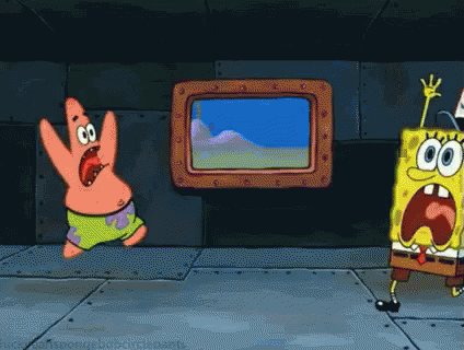 Spongebob Panicking