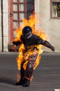 Stuntman on Fire