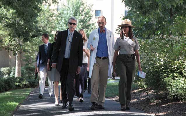 Doctors walking