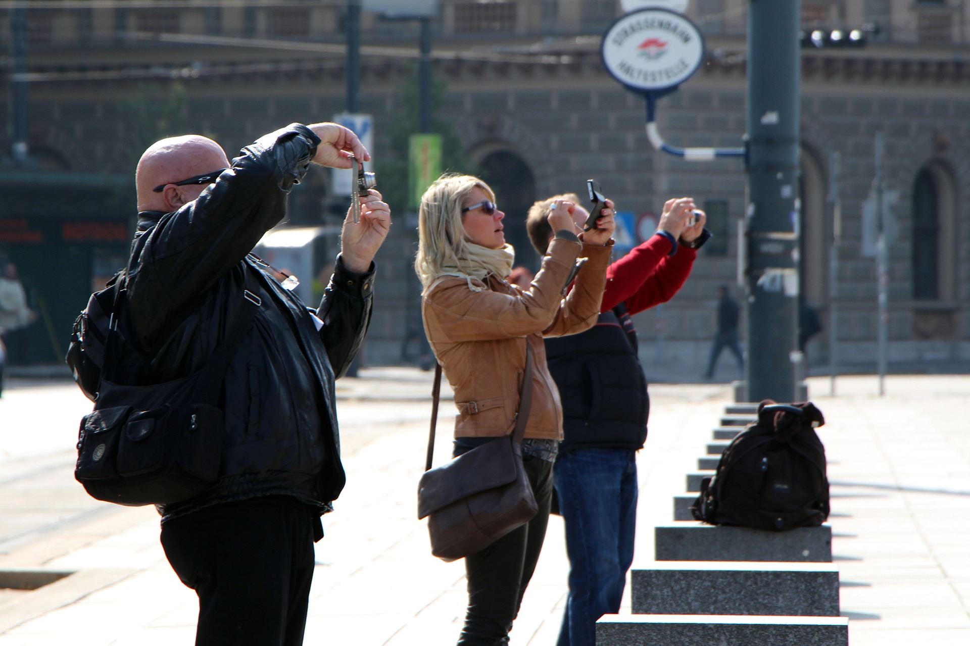 Tourists taking pictures