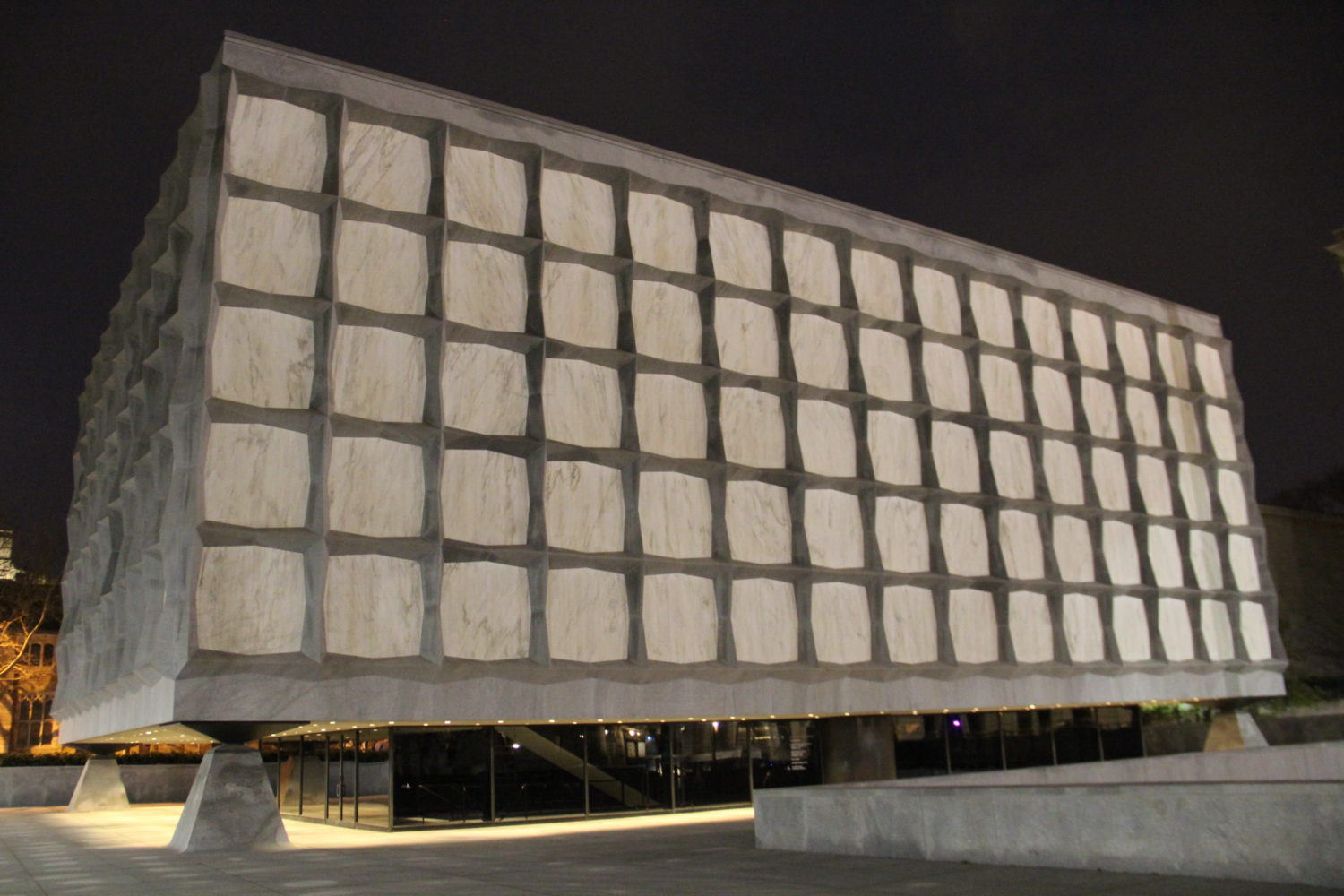 Beinecke Library At Night
