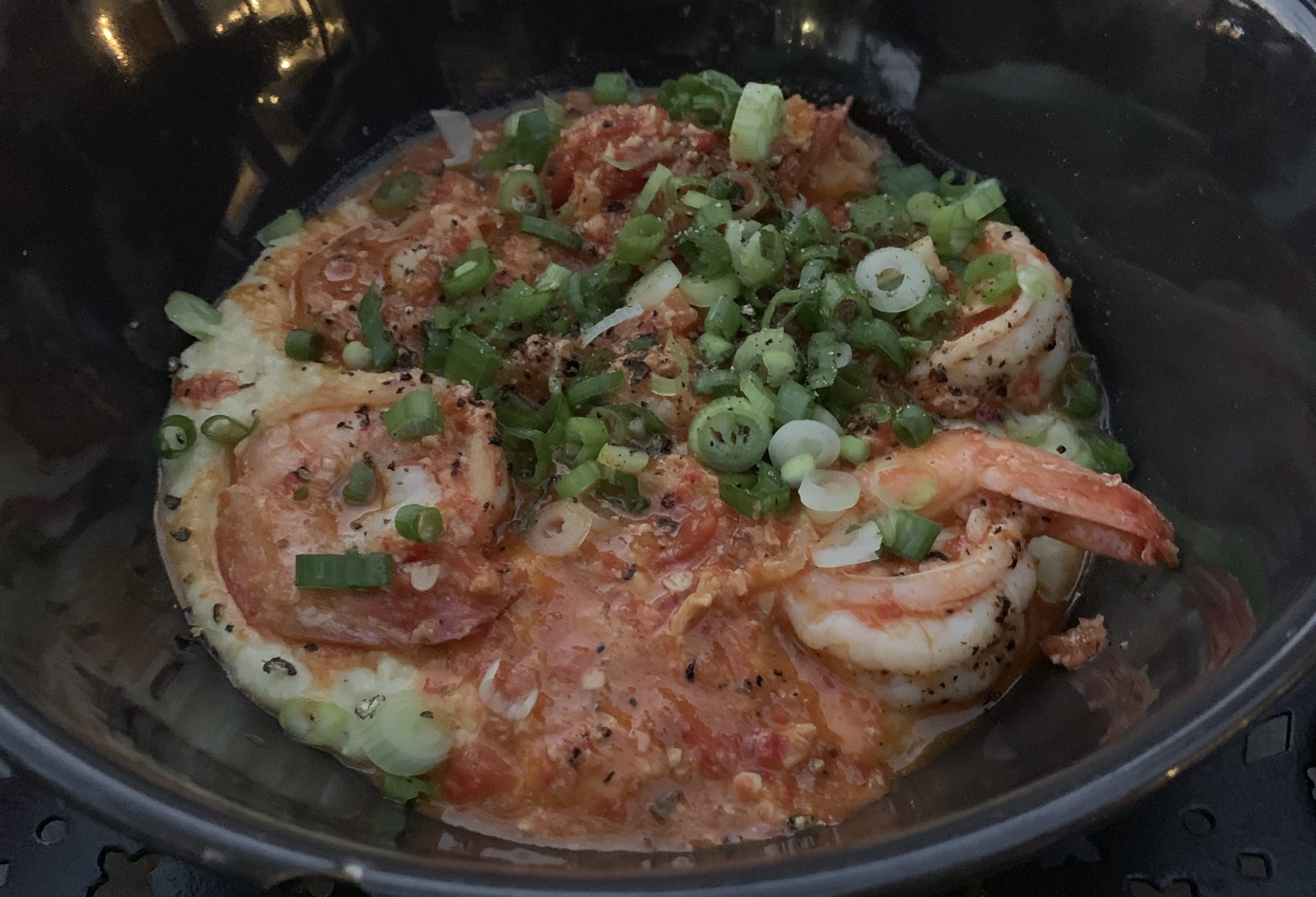 Shrimp and Grits at Olmo