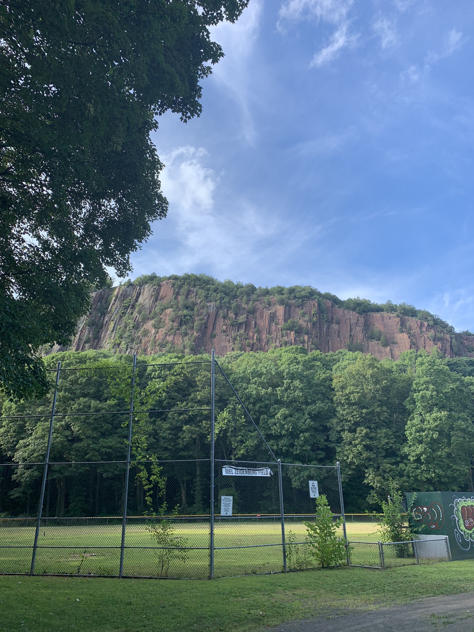 West Rock from Baseball Field
