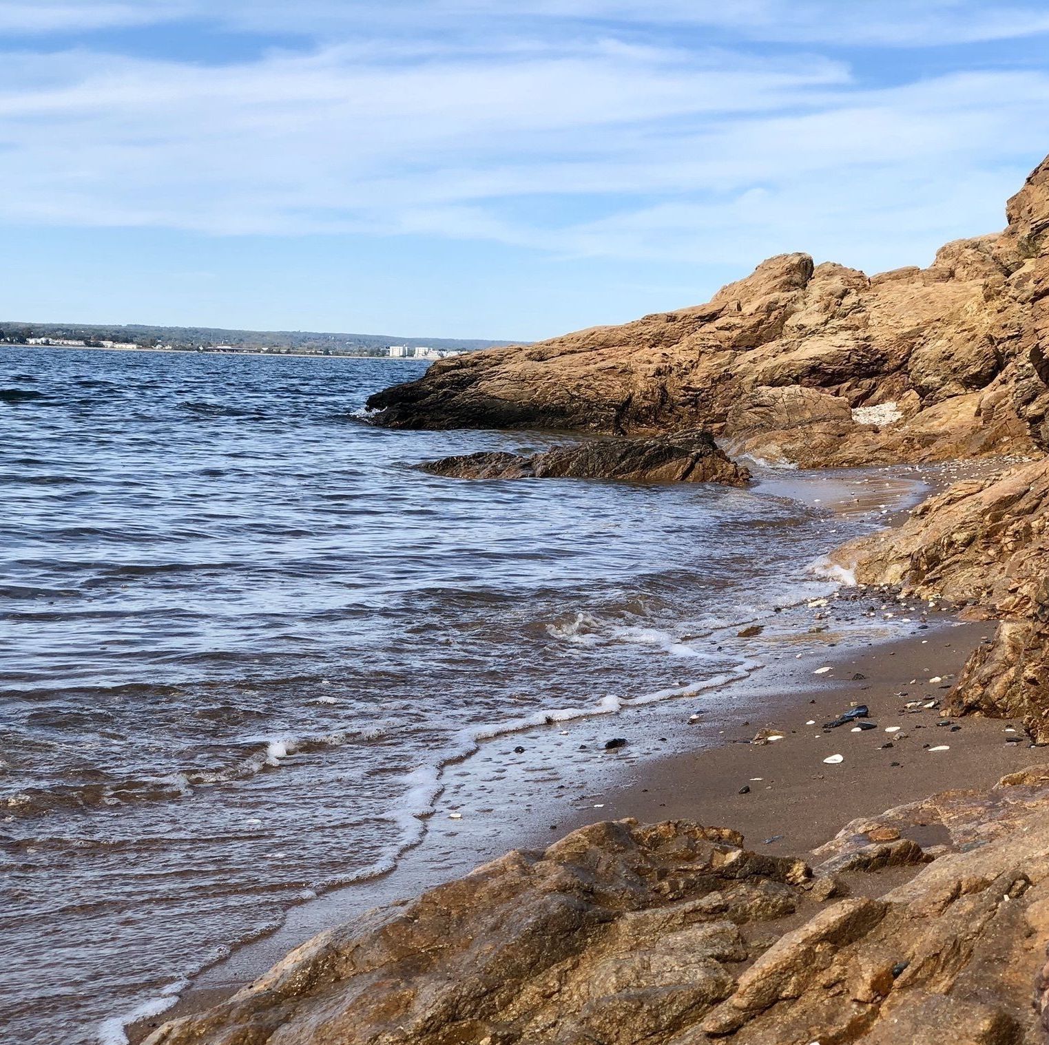 Point Between Two Rocks