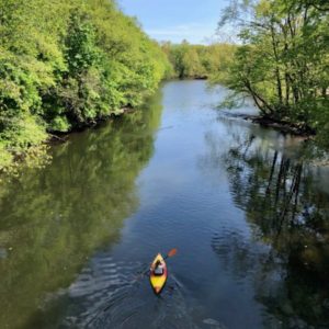 kayak in east rock