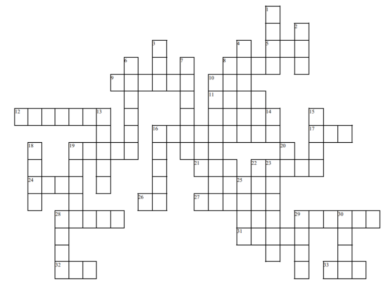Between Two Rocks Crossword Puzzle #1