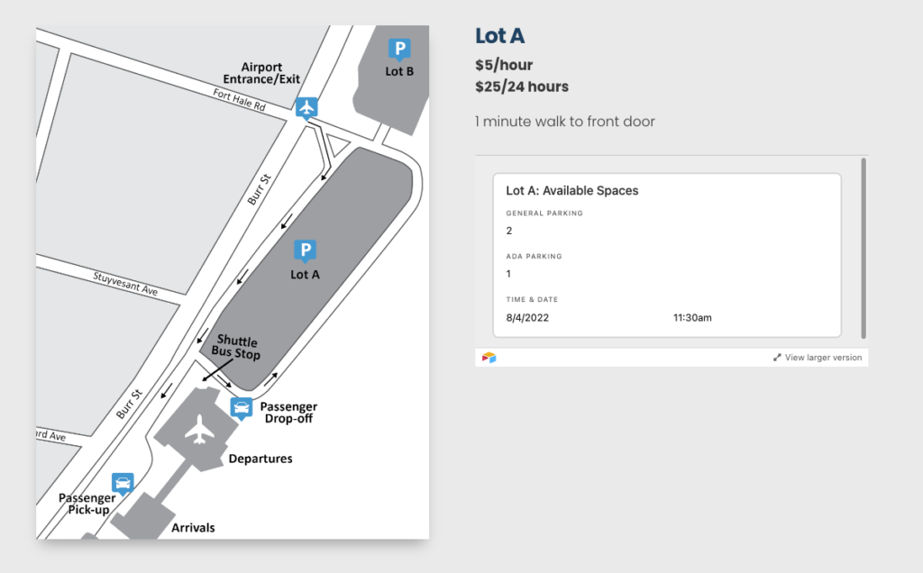 Tweed parking map